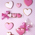 biscotti kookies rosa a cuore festa della donna-mamma